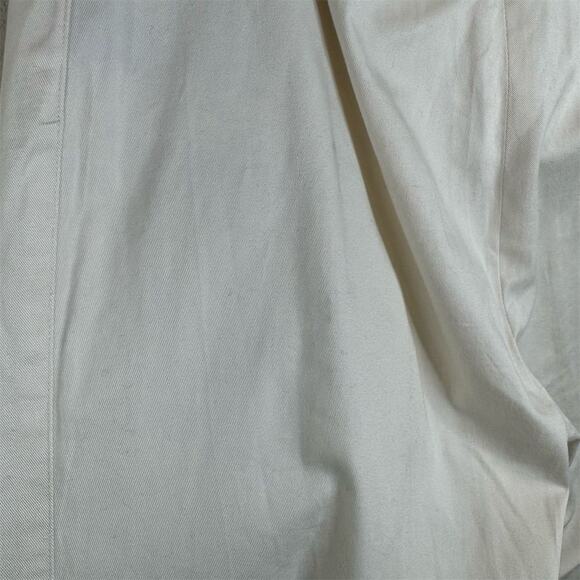 Lauren Ralph Size 12 White Straight-Leg Pants Casual Flat Front Pockets - Picture 6 of 13
